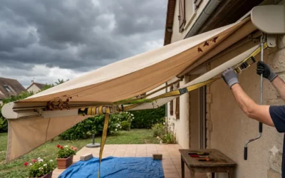 Store banne bloqué ouvert : que faire dans l’urgence
